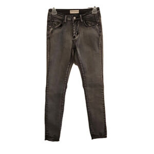 WOMENS Peoples Project LA gray raw hem skinny jeans size 27